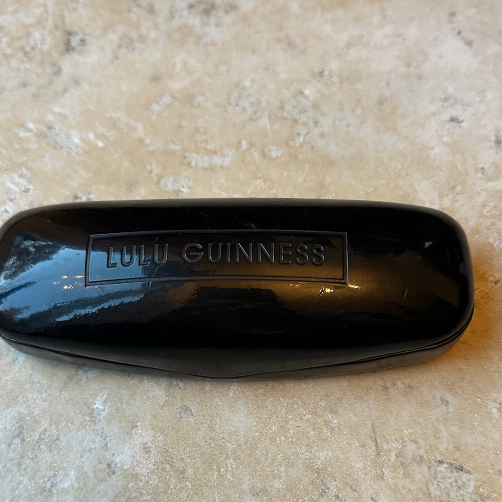 Lulu Guinness Black Eyeglass Case
